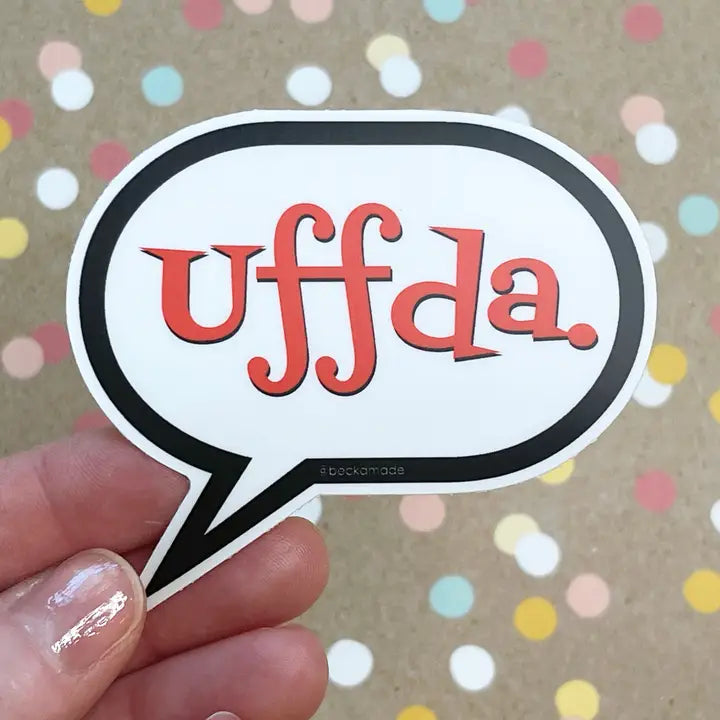 Sticker Uffda Talk Bubble