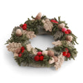 Gry & Sif Christmas Wreath w/ Red Berries, Leaves, & Acorns