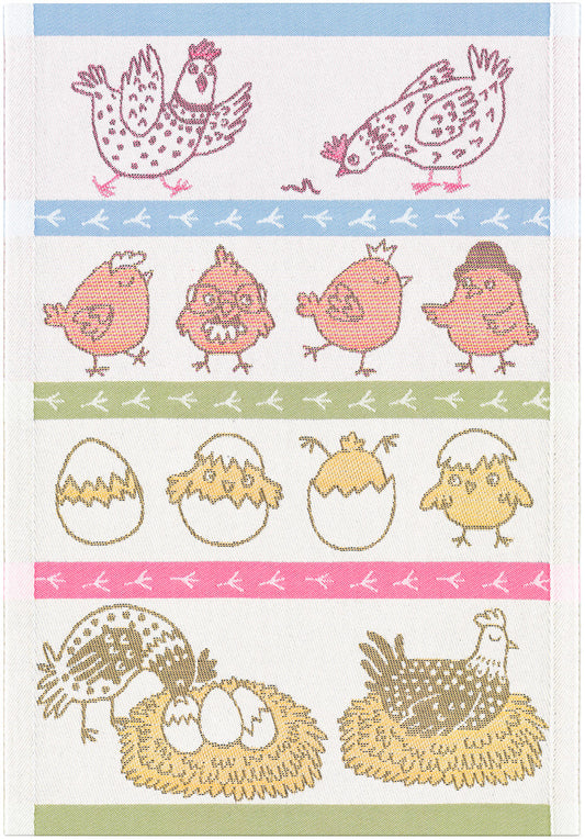 Ekelund Towel Chicken Family 35x50