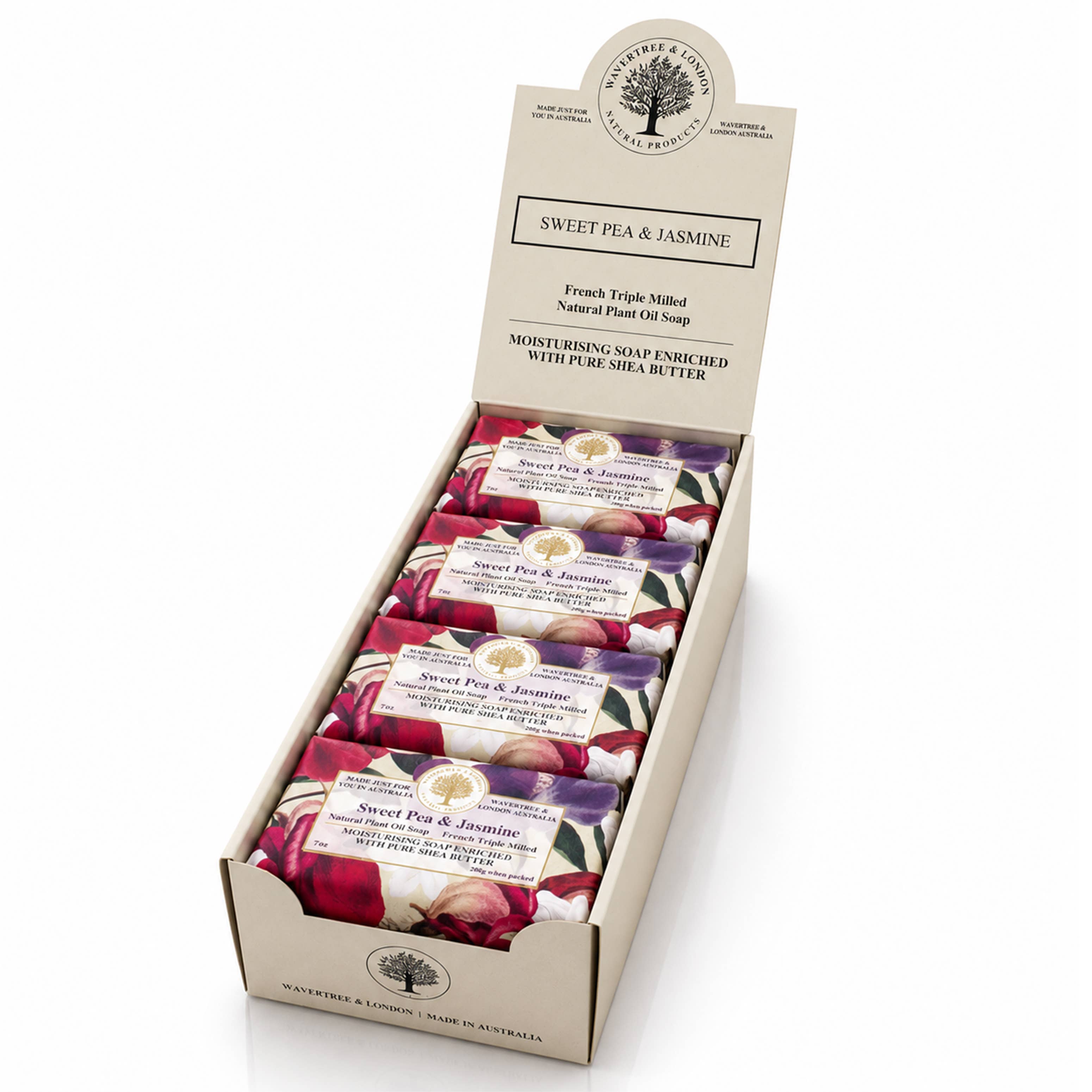 Wavertree & London Sweet Pea & Jasmine Luxury Soap Bars