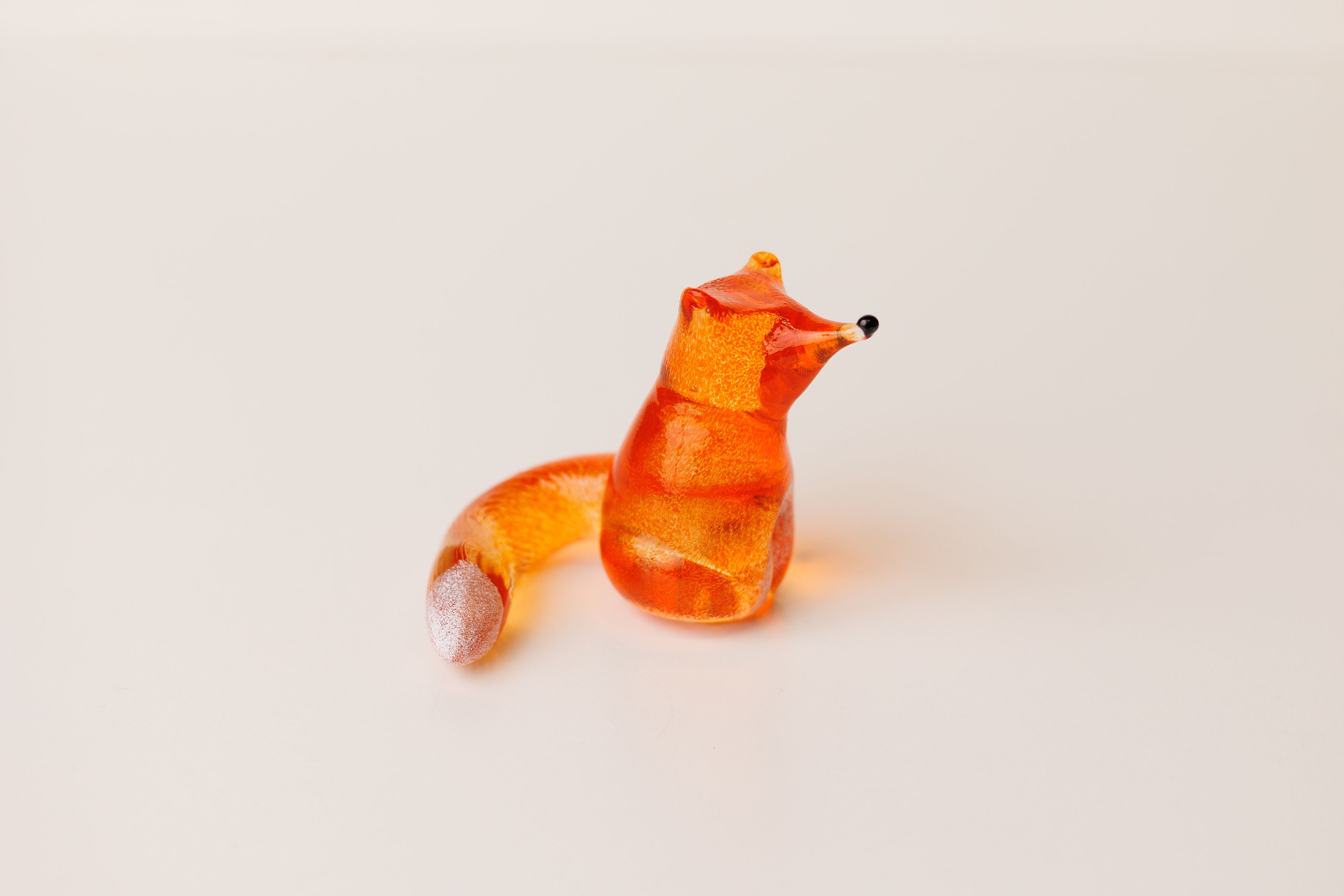 Bianco Blu Glass Fox