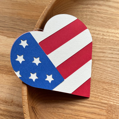 Heart Flag Card