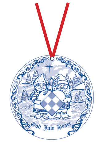 Nordic Icons Pleated Heart Collectible Ornament