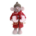 Gry & Sif Girly Mouse w/Coat & Ice Skates