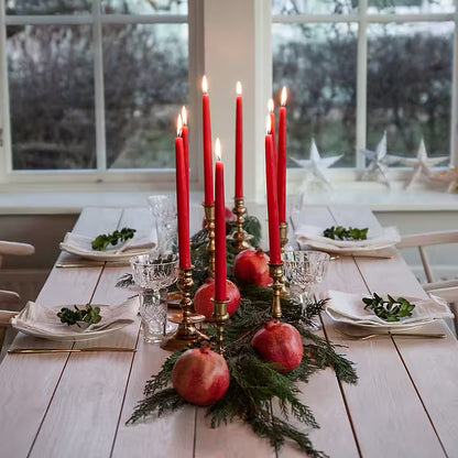 Llijeholmens Taper Candle Red