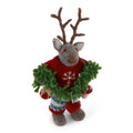 Gry & Sif Grey Boy Deer with Garland - Small