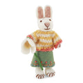 Gry & Sif Small White Girly Bunny w/Skirt & Snowdrop