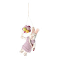 Gry & Sif White Bunny Girl with Lavender Dress and Balloons