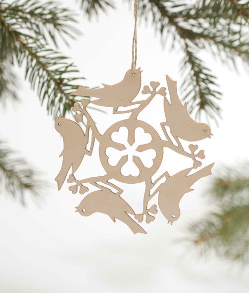 Bird Wood Laser Cut Ornament