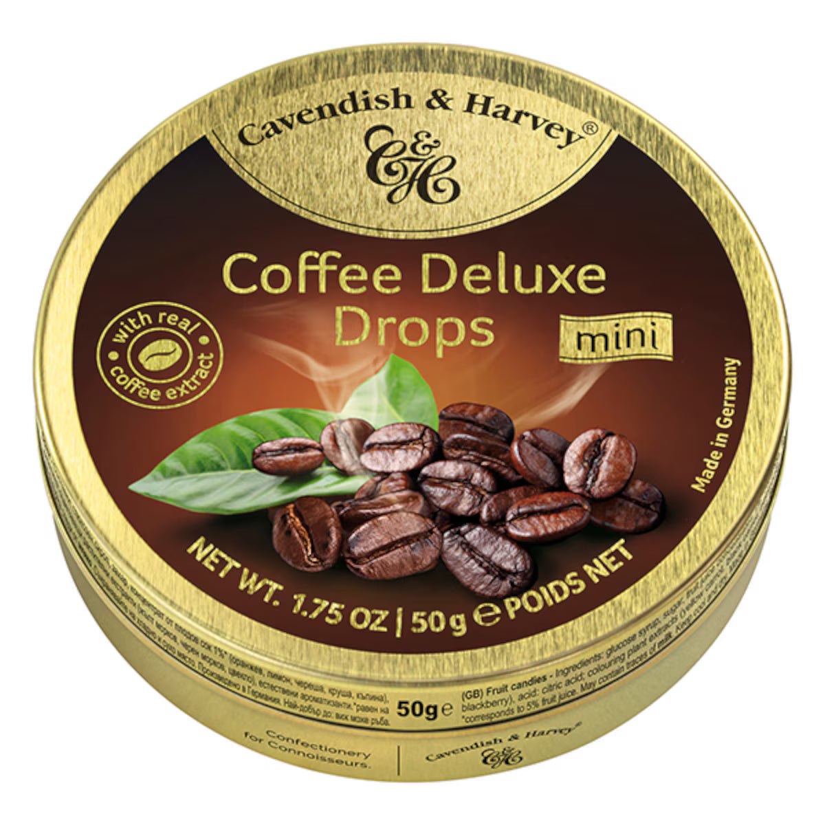 Cavendish & Harvey Coffee Drops Tin