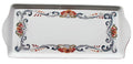 Almond Cake Serving Tray Rosemaling White