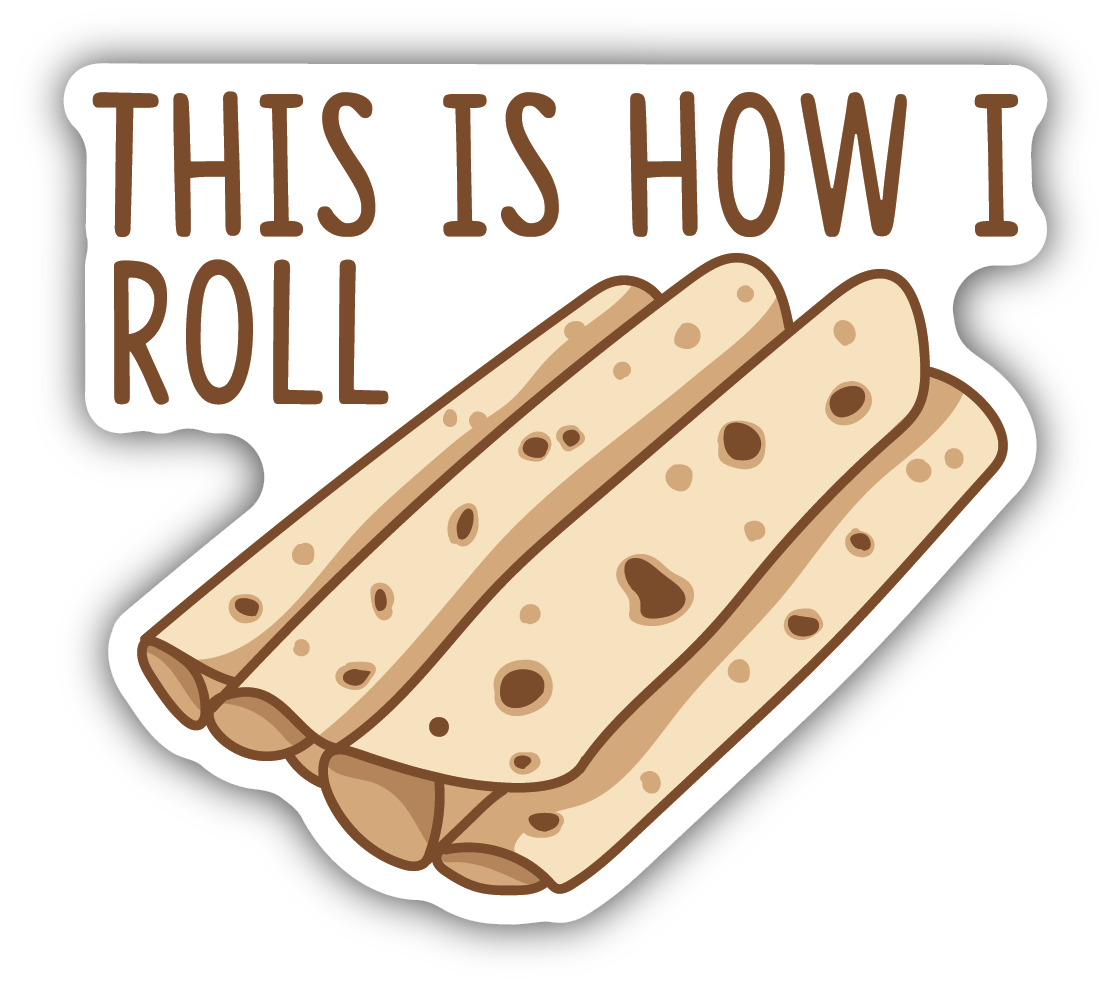 Sticker Lefse, This Is How I Roll