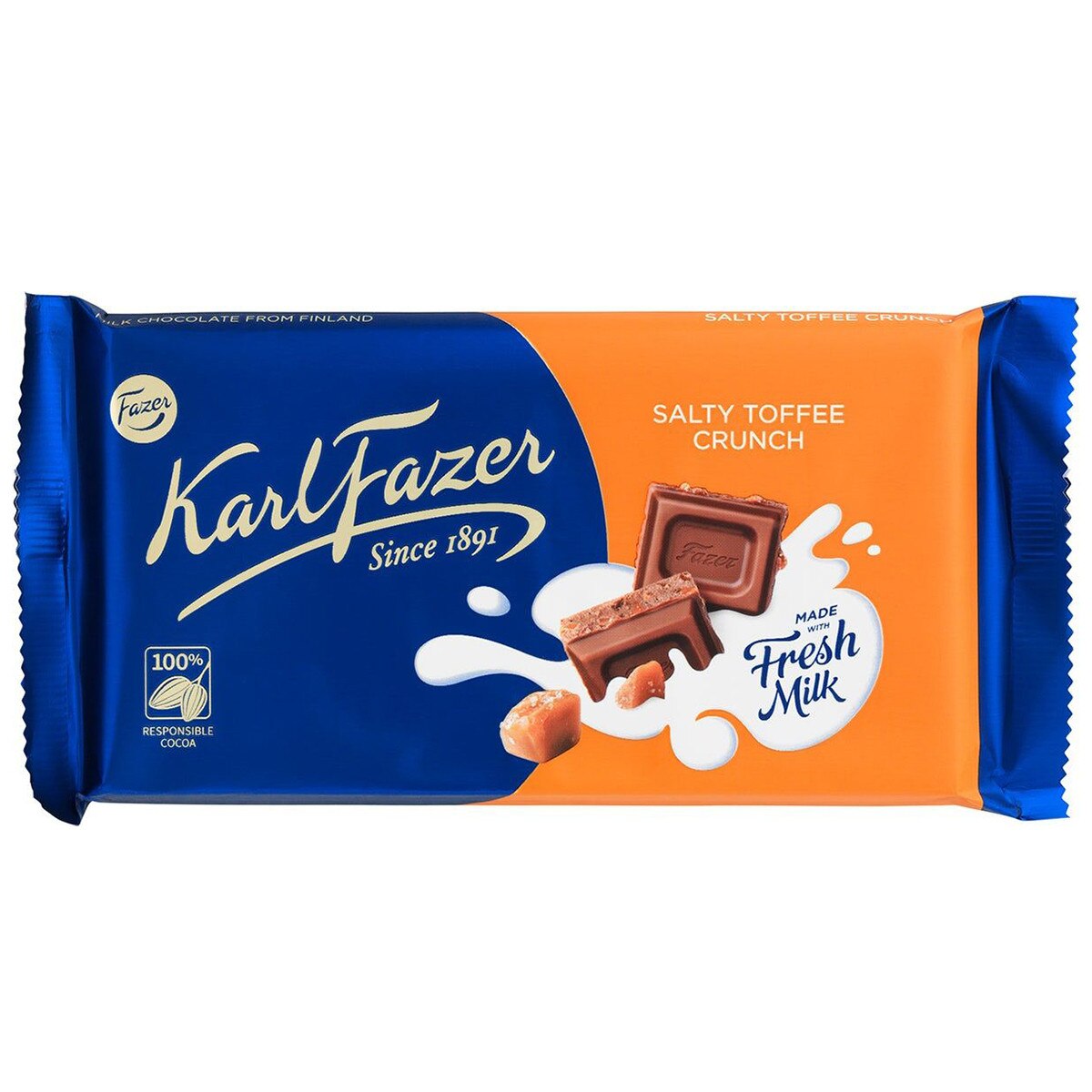 Karl Fazer Milk Chocolate Salty Toffee Brittle