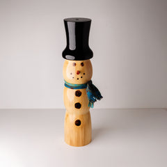 Wood Snowman Top Hat Large