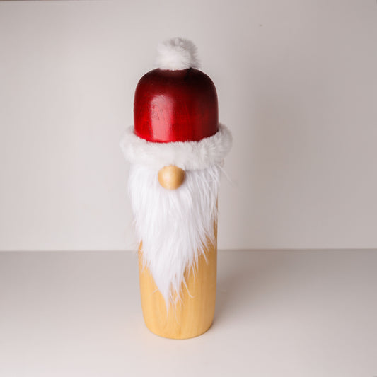 Wood Santa Gnome Big 19"