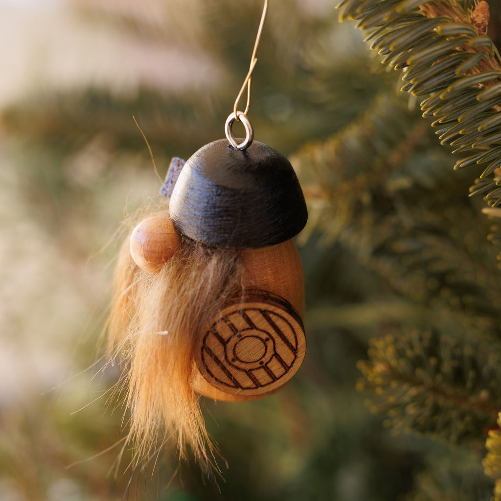 Wood Viking Ornament