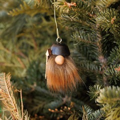 Wood Viking Ornament