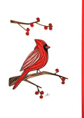 Cardinal with Red Berry Quilled Card