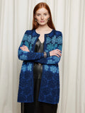Oleana Snow Crystal Long Cardigan 330
