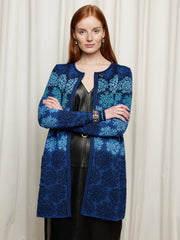 Oleana Snow Crystal Long Cardigan 330