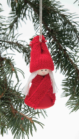 Ornament Scarf Tomte Girl