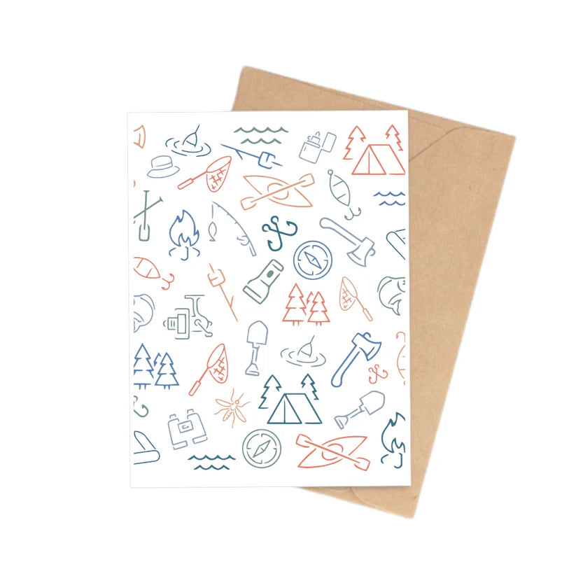 Card Camping Icons