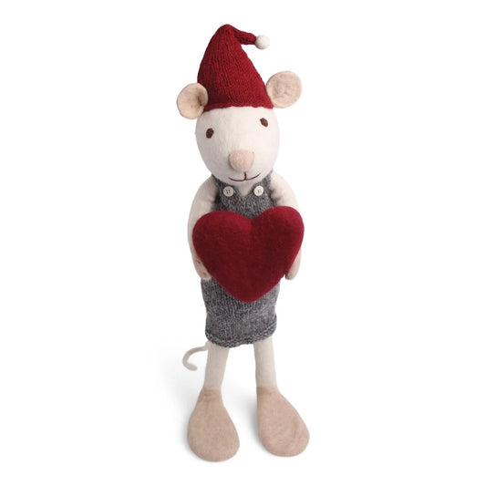 Gry & Sif Mouse Dress with Heart XL
