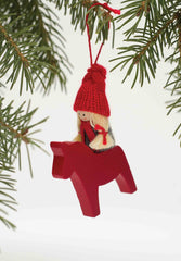 Tomtegirl on Dala Horse Ornament