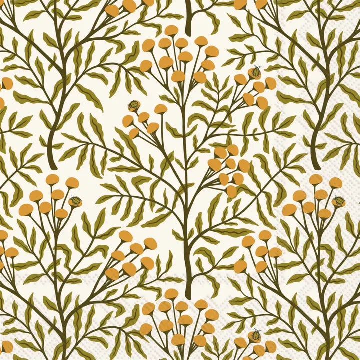 Autumn Acorn Tansy Lunch Napkins