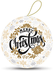 Merry Christmas Ball Ornament
