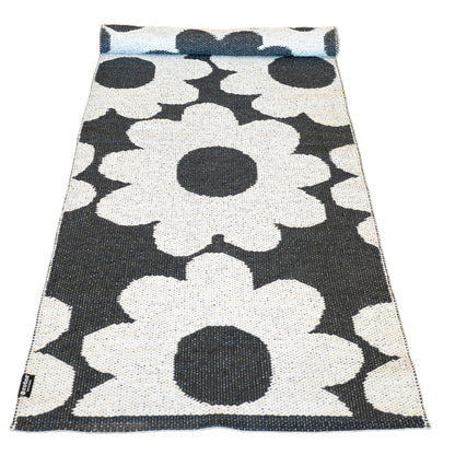 Rug Rotor Flora Black/White