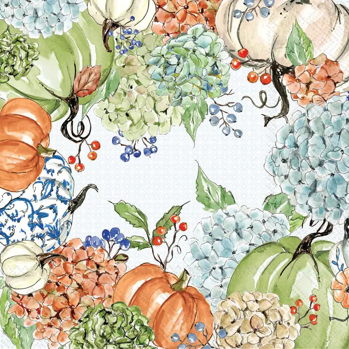 Fall Hydrangea Lunch Napkins