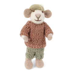 Gry & Sif Mouse Green Hat Small