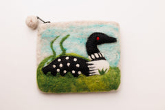 Felt Coin Purse Loon