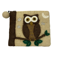 Felt Coin Purse Owl