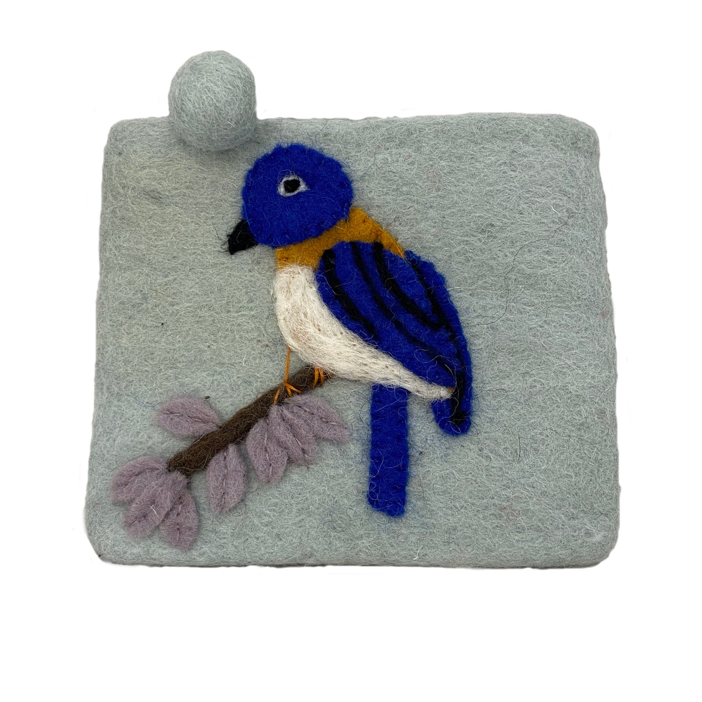 Felt Coin Purse Bluebird