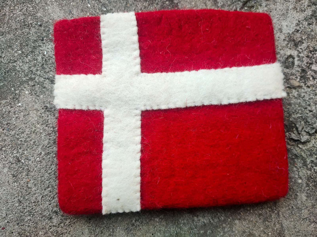 Flag Coin Purse Felted Wool
