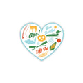 Sticker Midwest Icons Heart