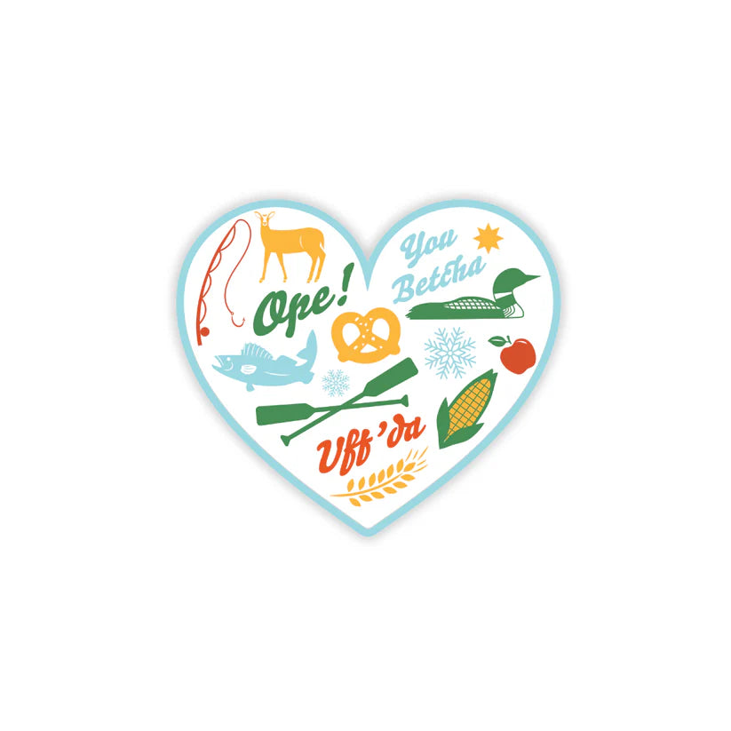 Sticker Midwest Icons Heart