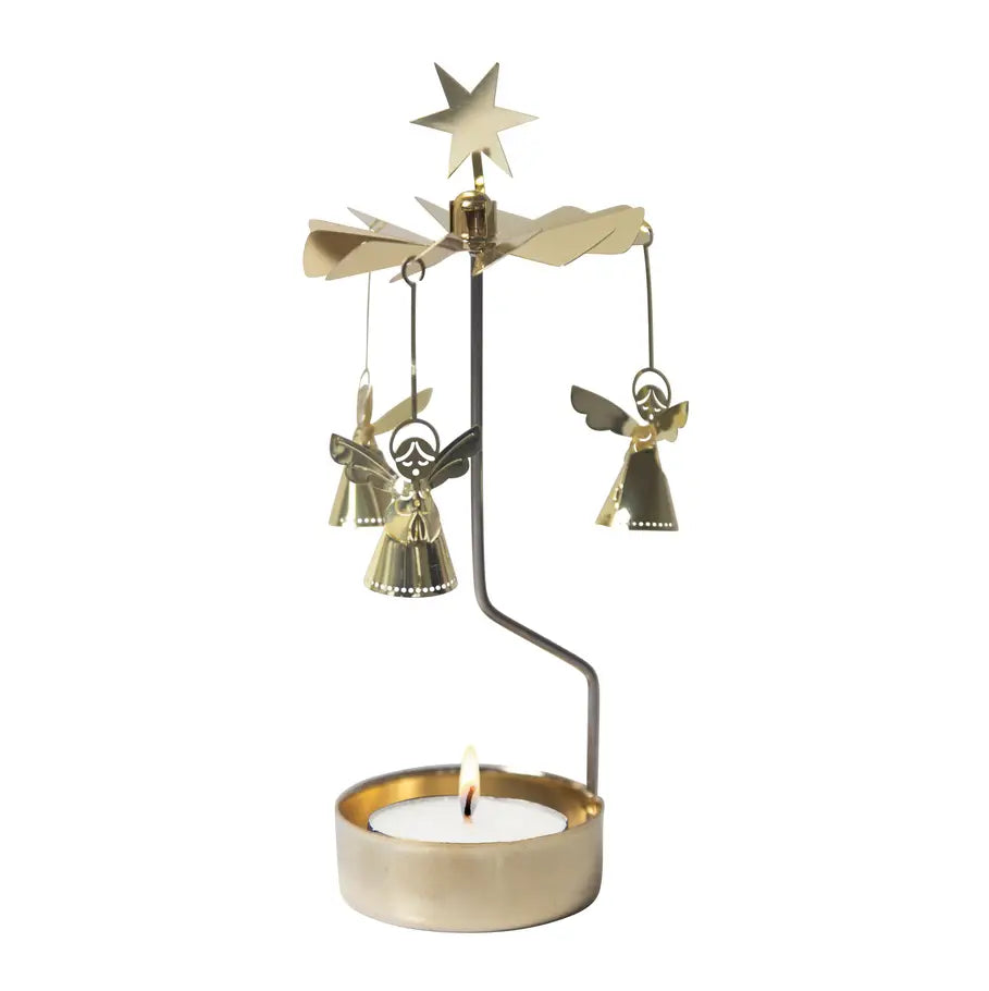 Rotary Candle Singing Angel