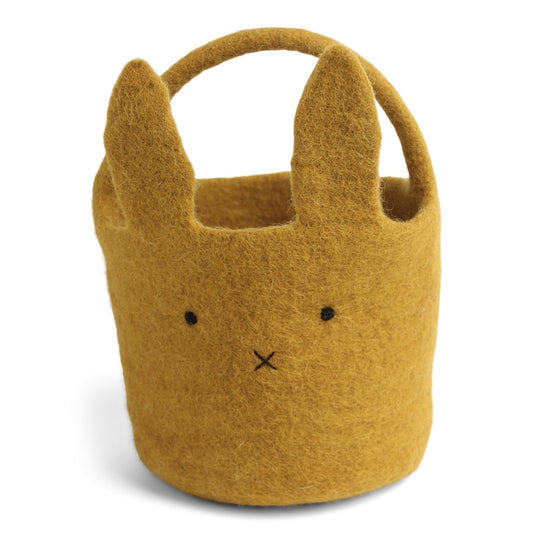 Gry & Sif Bunny Basket Ochre Large