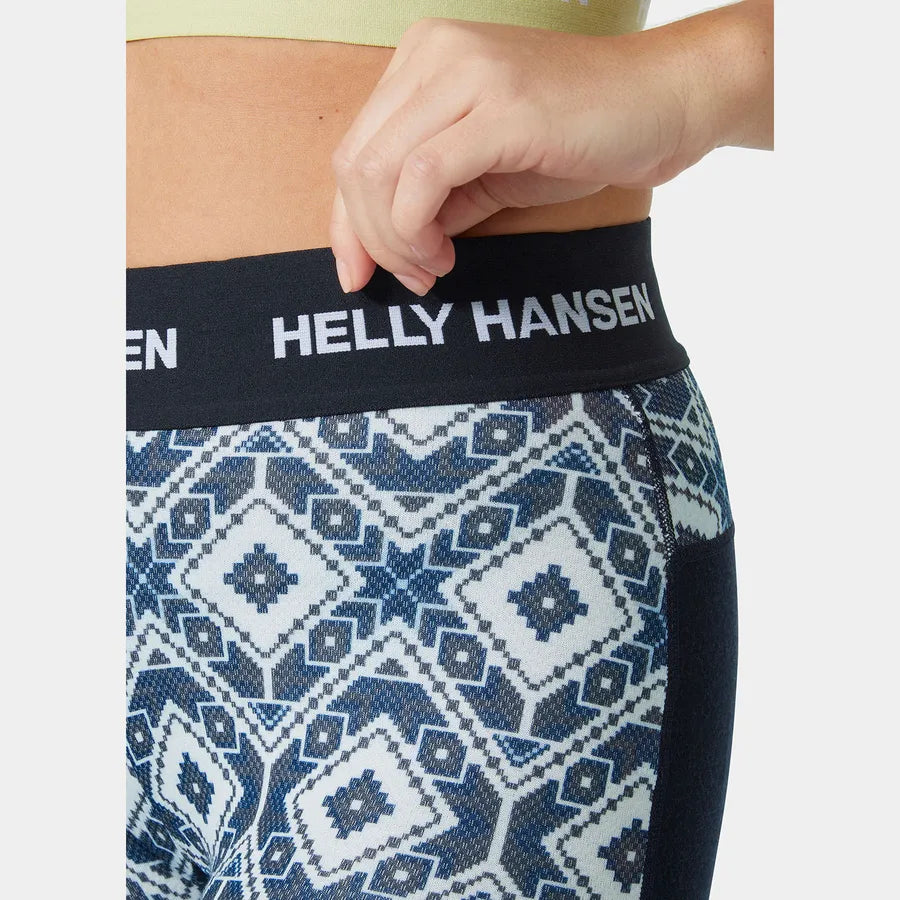 HH Women's Lifa Merino Midweight Graphic Base Layer Pants