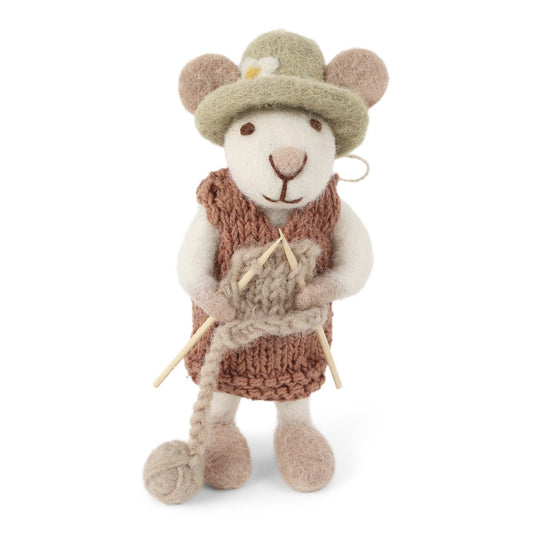 Gry & Sif Mouse Knitting Small