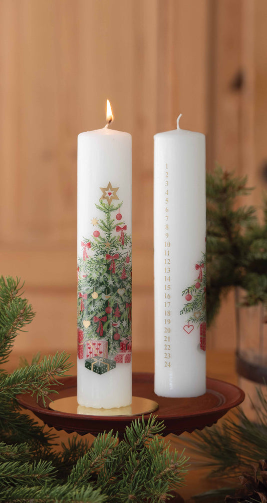 Advent Pillar Candle Tree