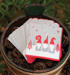 Three Tomte Lunch Napkin