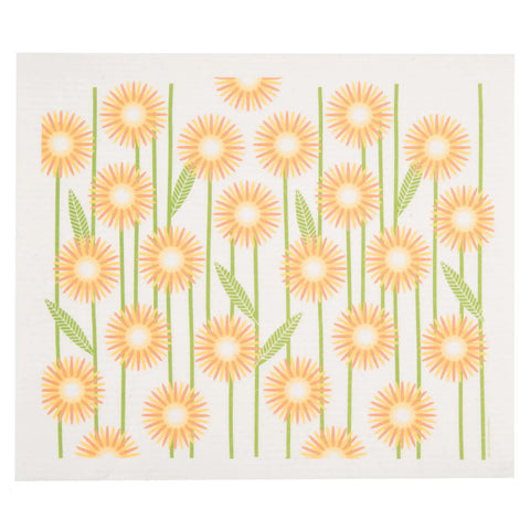 Swedish Drying Mat Daisies Yellow