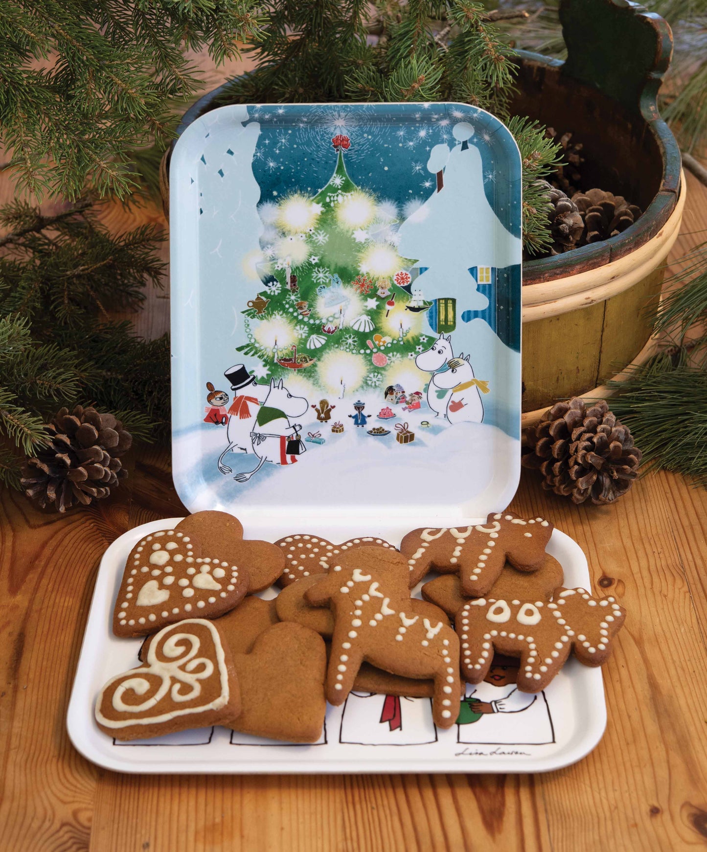 Fika Tray Moomin Christmas Tree