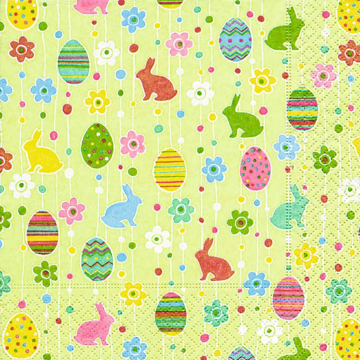 Bunny and Eggs Lunch Napkin