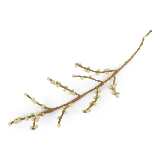 Gry & Sif Flower Branch with Green Berries