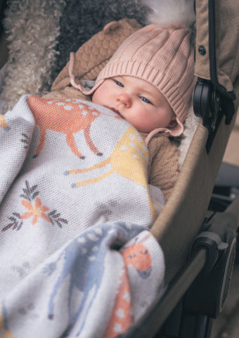 Ekelund Baby Blanket Giraffer-70x75